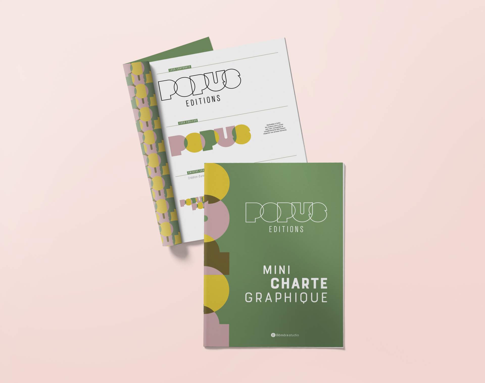 Création de la mini charte graphique de Popus Editions