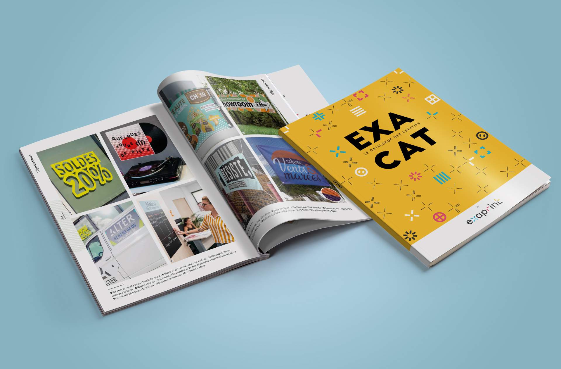 Création du magazine Exacat pour Exaprint