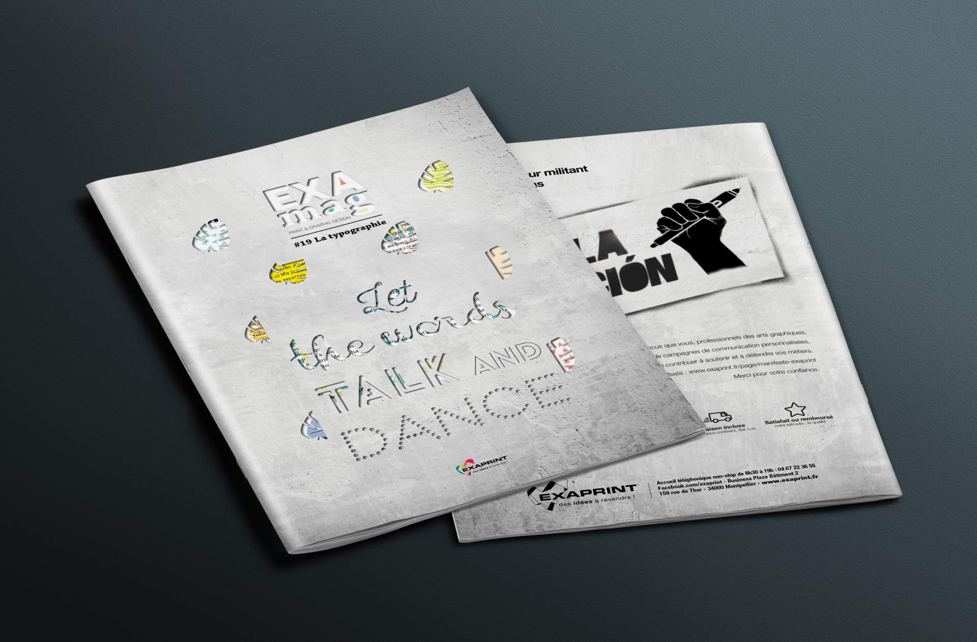 Création du magazine Examag pour Exaprint