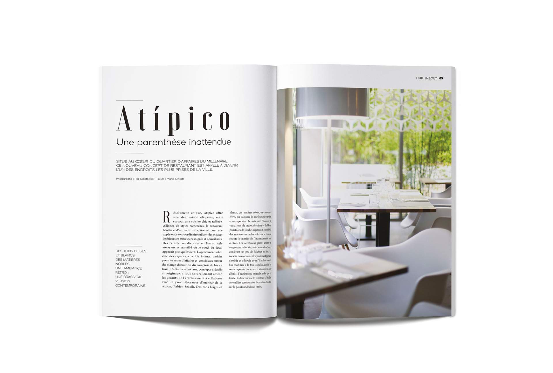 Création du magazine In and Out