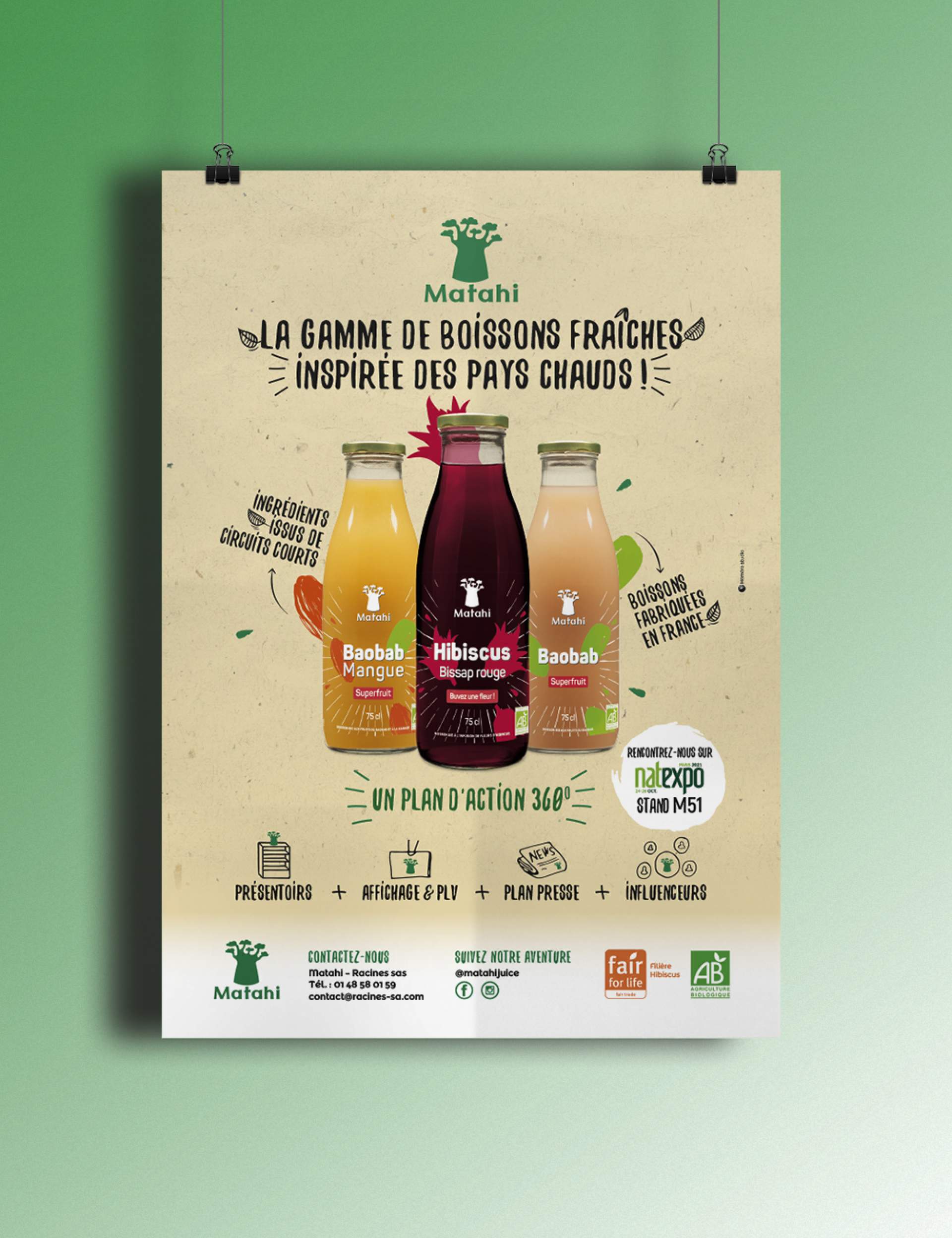 Création d'une publicité pour Matahi