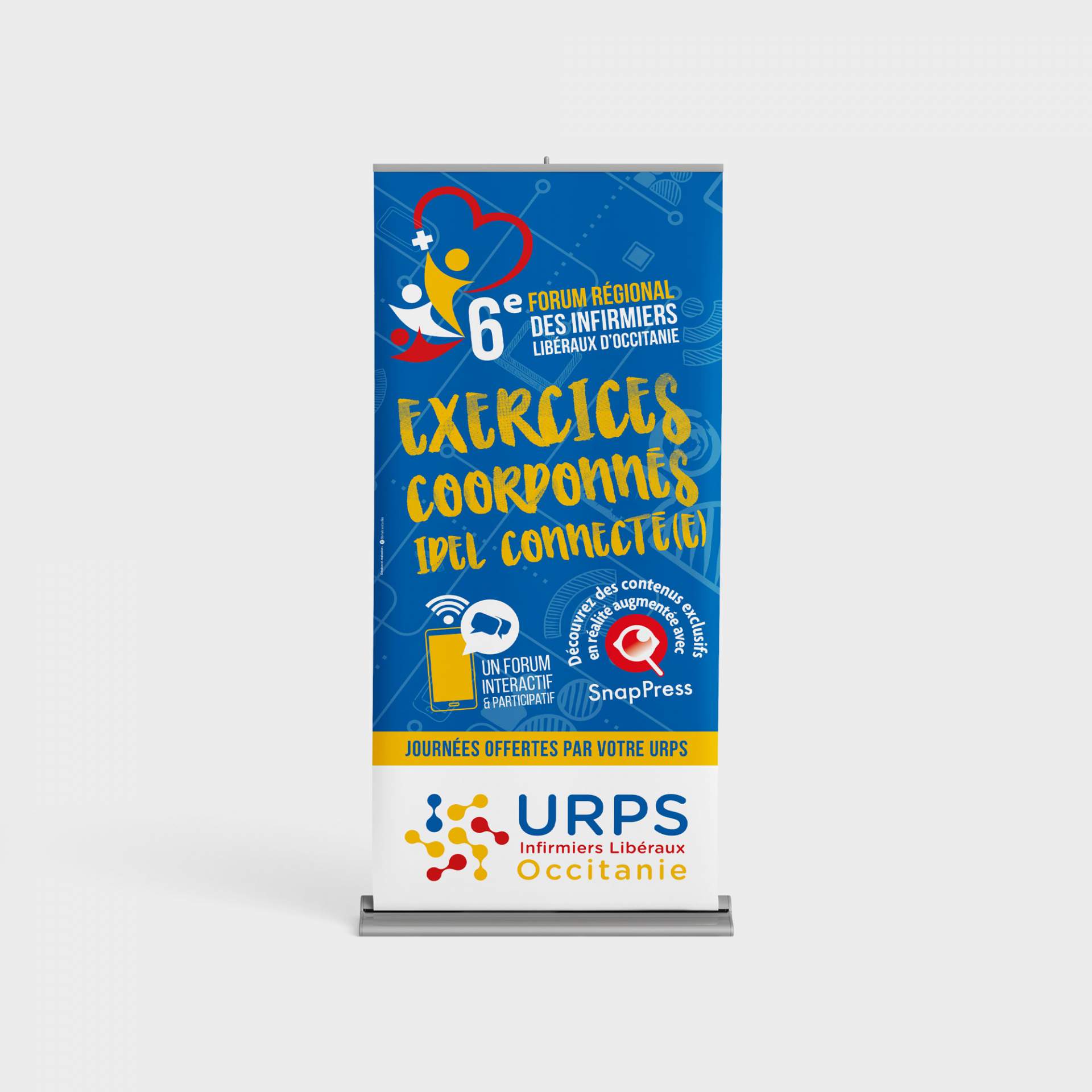 Création rollup forum infirmier URPS Occitanie