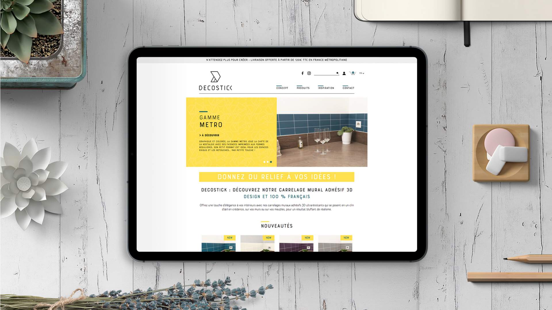 Création du site internet Décostick