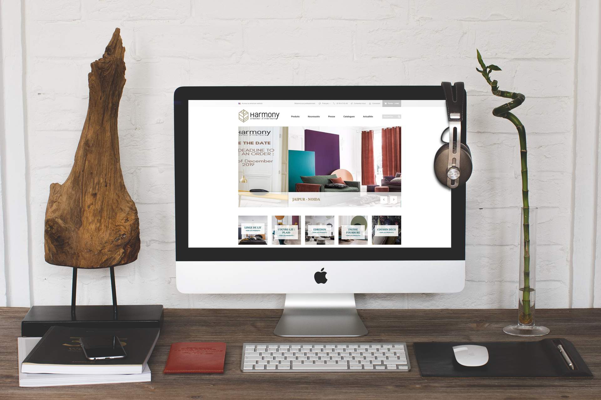 Création du site web d'Harmony Textile