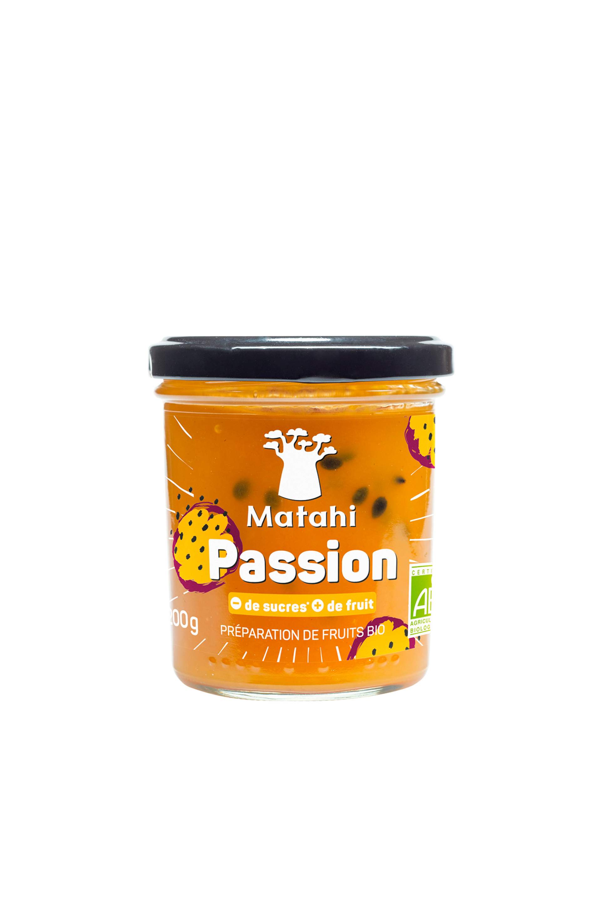 Création du packaging de la préparation fruit de la passion
